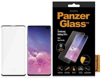 Захисне скло PanzerGlass Curved Super+ для Samsung Galaxy S10+ SM-G975 Чорне (5711724071867)