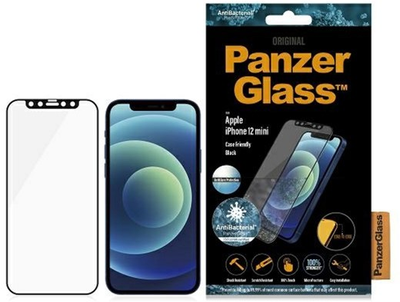 Захисне скло PanzerGlass E2E Anti-Glare для Apple iPhone 12 mini антибактеріальне Чорне (5711724027192)