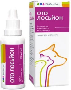 Средство для чистки ушей для собак и котов БІОТЕСТЛАБ Ото лосьон 30 мл (ТП1310001) (4820190482068)
