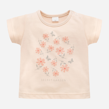Koszulka dziecięca dla dziewczynki Pinokio Summer Garden 62 cm Beżowa (5901033300233)