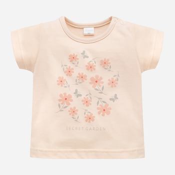 Koszulka dziecięca dla dziewczynki Pinokio Summer Garden 122-124 cm Beżowa (5901033300332)