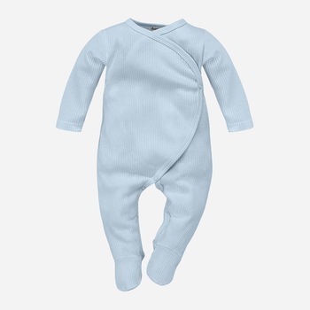 Pajacyk Pinokio Lovely Day Babyblue Wrapped Overall LS 62 cm Blue Stripe (5901033311741)