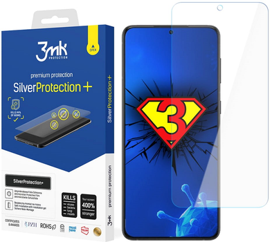 Захисна плівка 3MK SilverProtection+ для Samsung Galaxy S22 антибактеріальна (5903108454841)