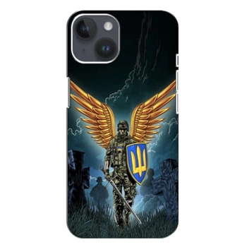Патриотический Чехол для iPhone 15 ЗСУ з крильями