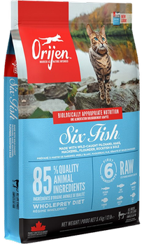 Sucha karma dla kota Orijen Six Fish 5.4 kg (0064992281540)