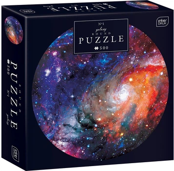 Puzzle Interdruk okrągłe Znak zodiaku Galaktyka 63 cm 500 szt (5902277342126)