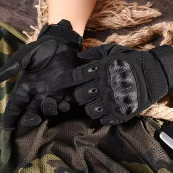 Перчатки защитные на липучке FQ20T001 Черный XL (16206) Kali