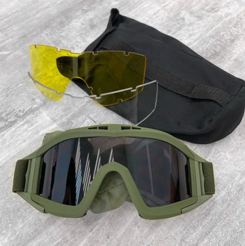 Тактичні захисні окуляри 11-0+3 змінні лінзи в комплекті (110349) Kali