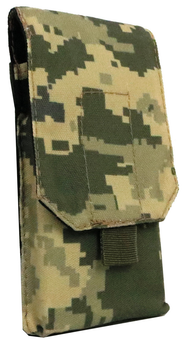 Армейский подсумок для мобильного телефона, смартфона Ukr Military 9,5х18,5х2 см Камуфляж Пиксель 000221726