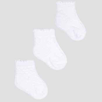 Набір дитячих шкарпеток Yoclub 3 шт SKL-0006G-0100 17-19 Білий (5901560882455)