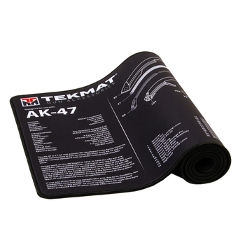 Коврик TekMat Ultra Premium 38 x 112 см с чертежом AK-47 для чистки оружия Черный 2000000132402