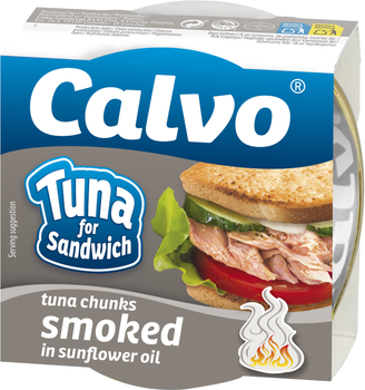 Тунець Calvo для сендвічів копчений 142 г (8410090031464)