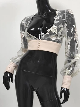 Весільне мереживне балеро ANGEL FASHION DRESS арт.1011 розмір 46 пудра