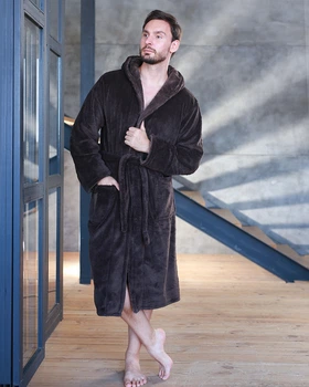 Халат мужской махровый Шоколадный Maybel 2XL (3268)