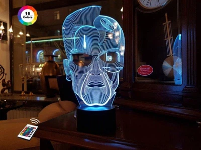 Ночник-светильник 3D "Терминатор" 27х15 см 3DTOYSLAMP (2000002619185)