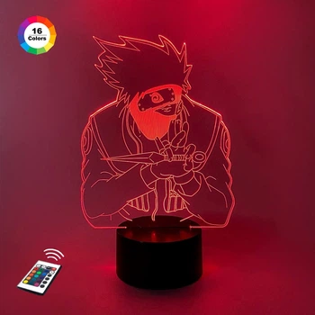 Ночник-светильник 3D "Какаши" 24х15 см 3DTOYSLAMP (2000002622840)
