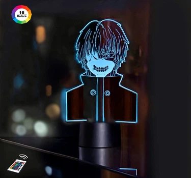 Ночник-светильник 3D "Канеки Кен 5" 26х15 см 3DTOYSLAMP (2000002623175)