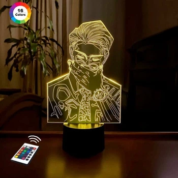 3D ночник-светильник "Джокер 3" 3DTOYSLAMP 24х15 см (osv0001179)