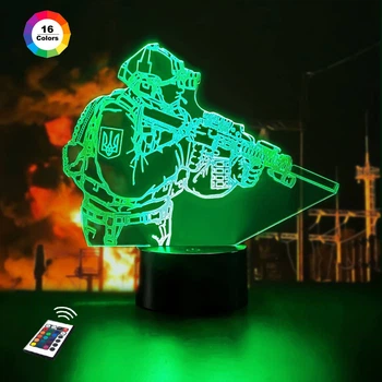 Ночник-светильник 3D "Защитник" 20х22 см 3DTOYSLAMP (2000002619833)