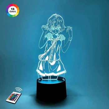 3D ночник-светильник "Рей Аянами" 3DTOYSLAMP 24х11 см (osv0001689)