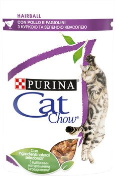 Mokra karma dla kotów Purina Cat Chow z kurczakiem i zieloną fasolką 85 g (7613037031393)