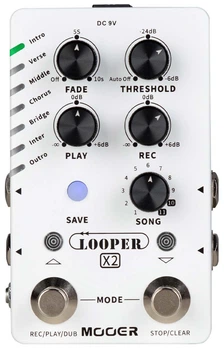 Педаль лупер MOOER Looper X2
