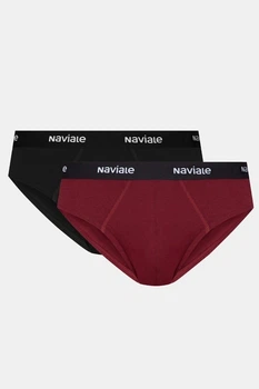 Трусы слип, 2 штуки Naviale 54(2XL) Бордо-Черный (90720)