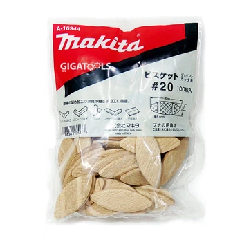Шпонка (ламель) 60x24x4 мм для деревянных соединений NR.20 (100 шт) Makita A-16944