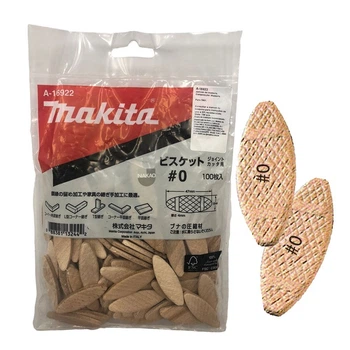 Шпонка (ламель) 48x16x4 мм для деревянных соединений NR.0 (100 шт) Makita A-16922
