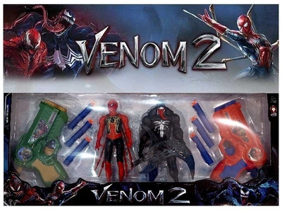 Набор пистолетов Star Toys Factor 2 шт + 2 героя Venom Spiderman (26453637) (98795/02)