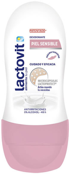 Dezodorant w kulce dla skóry wrażliwej Lactovit Sensitive Roll On 50 ml (8411135353435)