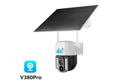 Камера видеонаблюдения PTZ уличная WiFi/4G VC-9 2mp с солнечной панелью (V380PRO)