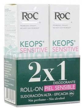 Dezodorant Roc Keops Sensitive Roll On 2 x 30 ml (3574661089164)