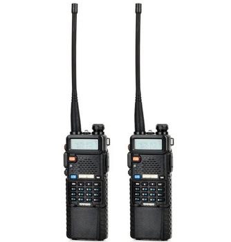 Комплект 2 шт улучшеных раций Baofeng UV-5R UP Army Version 8 Вт 3800mah до 26 часов непрырвной работы