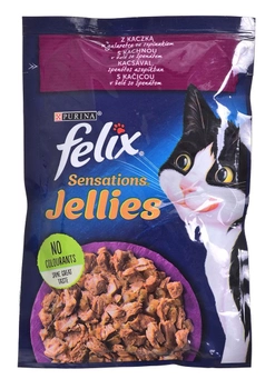 Вологий корм для котів Purina Felix Sensations Желе 85 г (7613039786475)