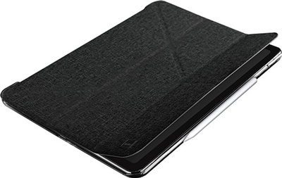 Etui-książka Uniq Yorker Kanvas do Apple iPad Pro 12.9" (2020) Black (8886463673508)