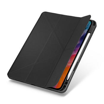 Książka Uniq Transforma Rigor do Apple iPad Air 10.9" 2020 antybakteryjna Charcoal Grey (8886463675267)