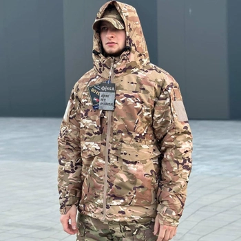 Мужская зимняя Куртка с подкладкой Omni-Heat до - 35 °C / Парка с мембраной Gore-Tex мультикам размер 2XL