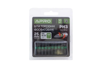 Біта APRO ударна торсіонна РН3 х 25мм (APRO) (упаковка 10шт)