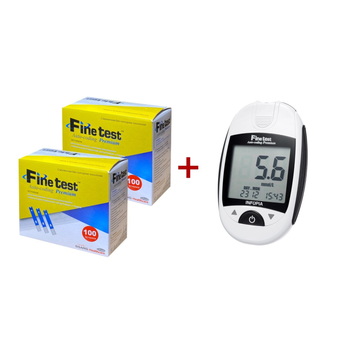 Глюкометр Файнтест Finetest Auto-coding Premium Infopia +200 тест-смужок