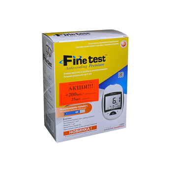 Глюкометр Файнтест Finetest Auto-coding Premium Infopia +200 тест-смужок