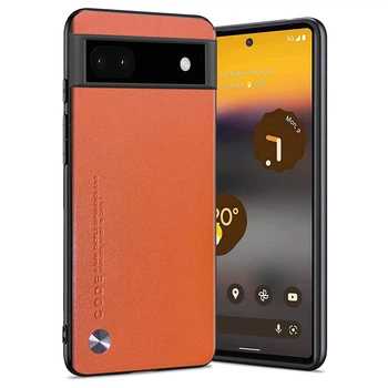 Кожаный чехол - накладка CODE Tactile Experience для Google Pixel 7A orange - Refurbished