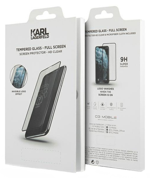 Szkło ochronne Karl Lagerfeld do Apple iPhone 12/12 Pro Magic Logo (3700740491812)