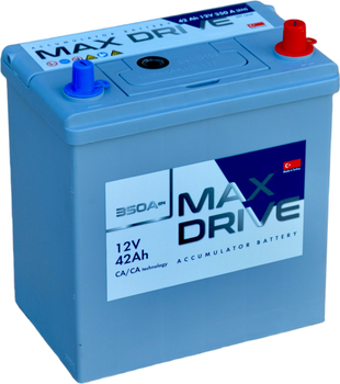 Автомобільний акумулятор Max Drive Asia SMF 42 Ah (-/+) EN350 B19 (СТ-00154729)