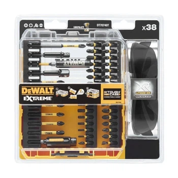 Набор бит DeWALT Extreme с защитными очками в кейсе, 38 шт (DT70740T)