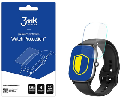 Folia ochronna 3MK Watch Protection na ekran smartwatcha Amazfit GTS 4 Mini 3 szt. (5903108494816)
