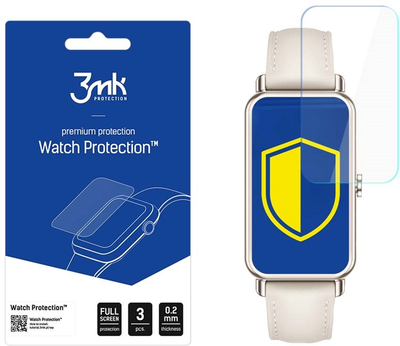 Folia ochronna 3MK Watch Protection na ekran smartwatcha Huawei Fit Mini 3 szt. (5903108481861)