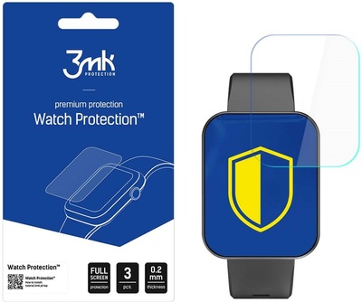 Захисна плівка 3MK Watch Protection для екрану смарт-годинників Lenovo Carme 2 HW25H 3 шт. (5903108490009)