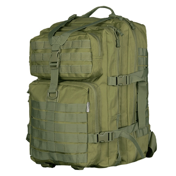 Тактический вместительный рюкзак с влагозащитным чехлом Camotec Foray Олива