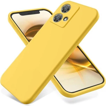 Силиконовый (TPU) чехол Deexe Silicone Case для Motorola Edge 40 Neo - Yellow